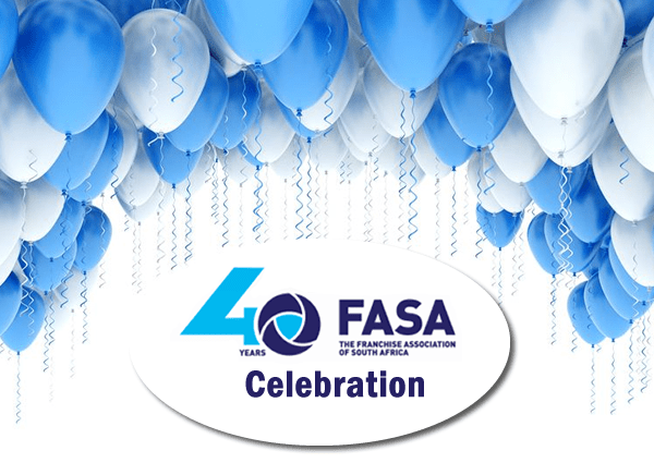 FASA Celebrates 40 Years representing the franchise phenomenon in South Africa