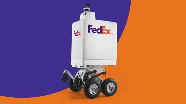 FEDEX’s first delivery robot will climb your stairs and hand you a pizza