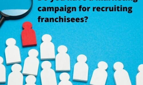 How much marketing have you allocated to recruiting franchisees?